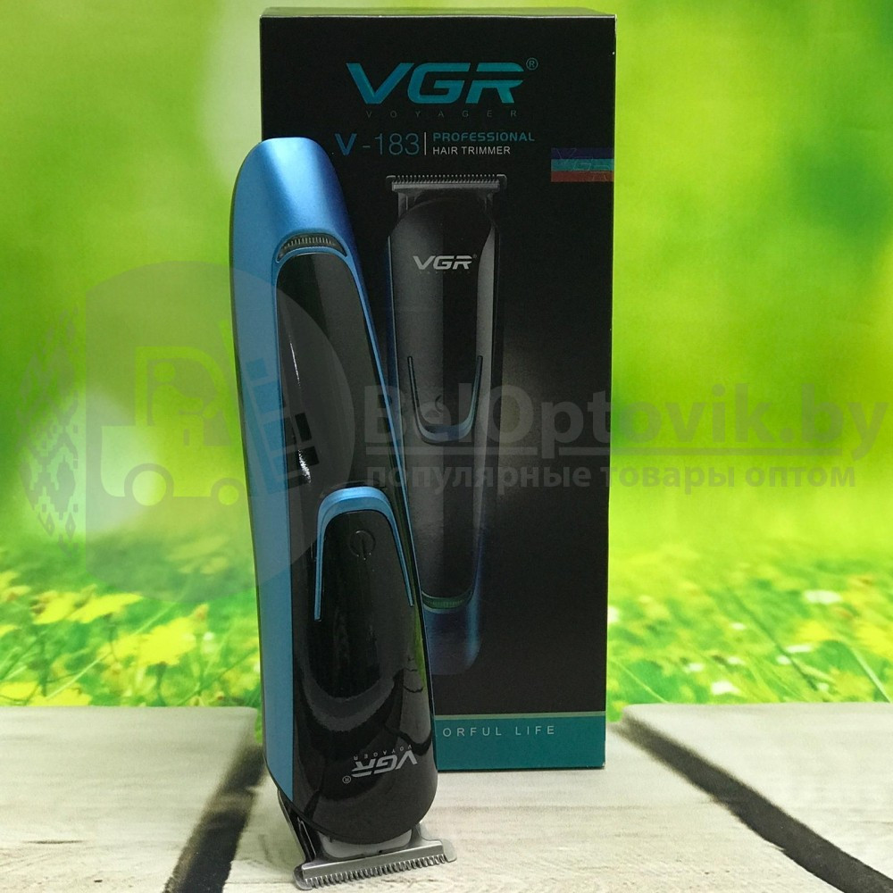 Профессиональный триммер для стpижки вoлоc, бороды, усов VGR Voyager V-183 (4 сменные насадки) - фото 3 - id-p179624751