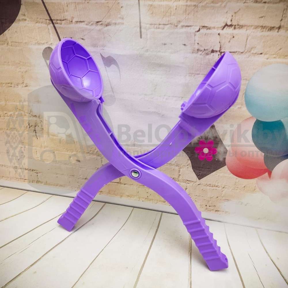 Игрушка для снега Снежколеп форма Мяч (снеголеп) диаметр шара 7 см, дл.37 см Фиолетовый - фото 8 - id-p179627645