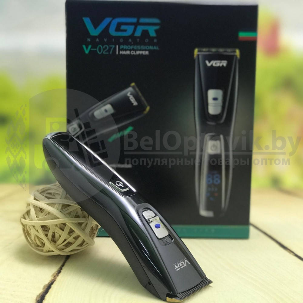Профессиональная машинка для стрижки волос VGRNavigator V-027 (2 режима работы, LED индикатор, 2 двусторонние - фото 7 - id-p179624789