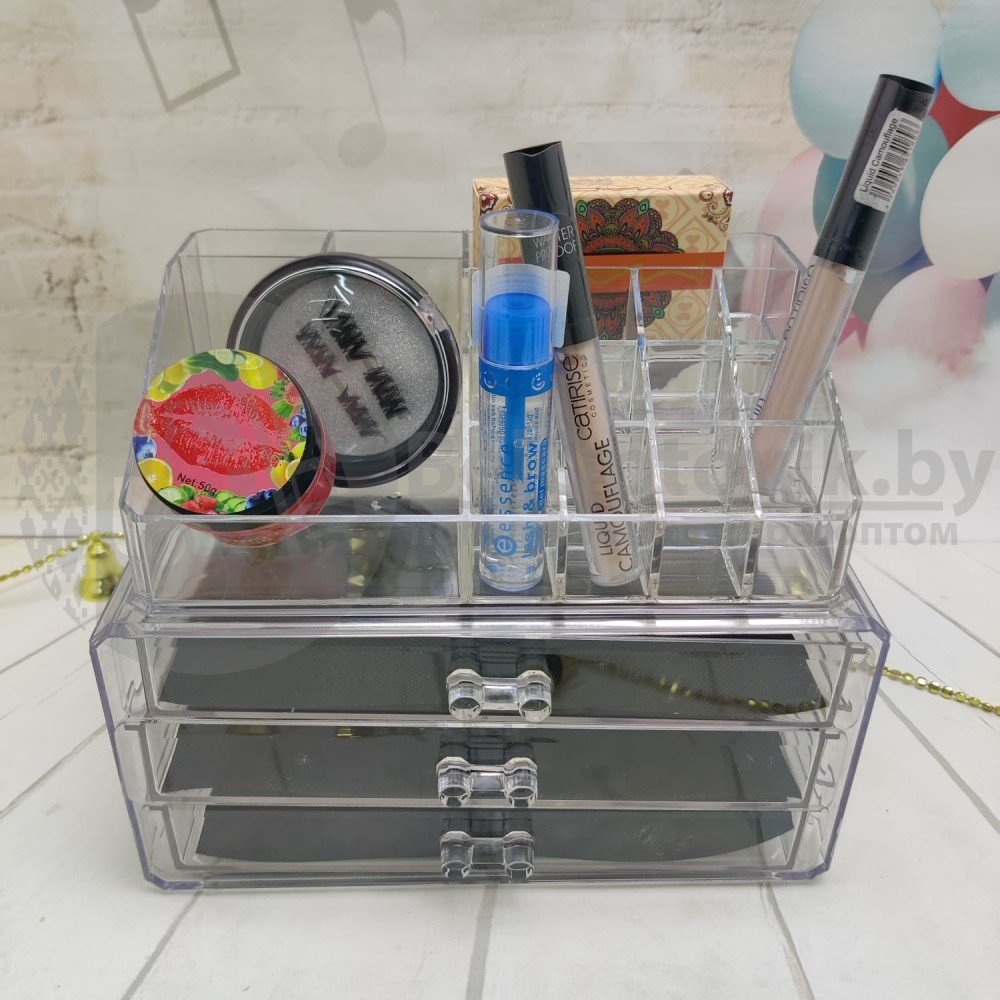 УЦЕНКА Органайзер акриловый для косметики Cosmetic Storage Box 5 полок - фото 6 - id-p179627661