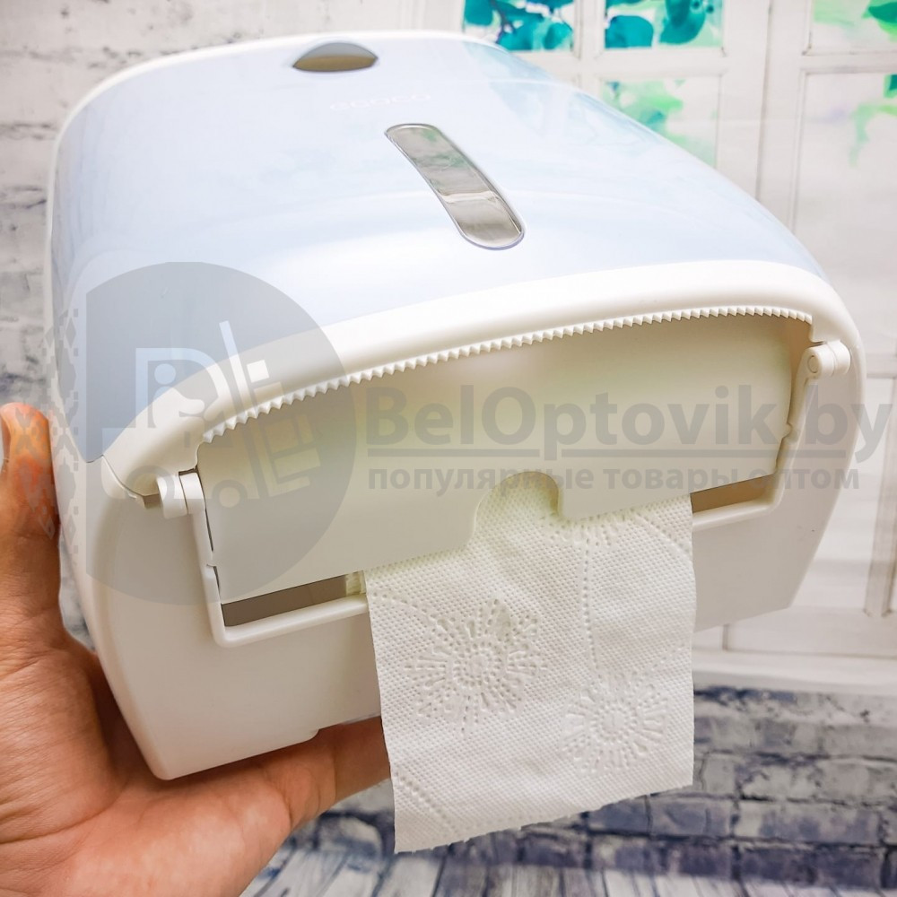 Диспенсер настенный ECOCO для туалетной бумаги и бумажных полотенец Цвет Голубая сталь - фото 6 - id-p179624020