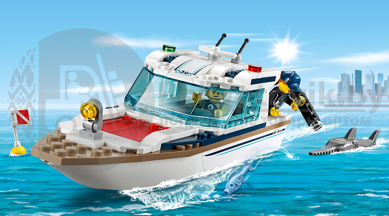 Конструктор LEGO City 60221: Яхта для дайвинга (Лего). Оригинал - фото 8 - id-p179624825