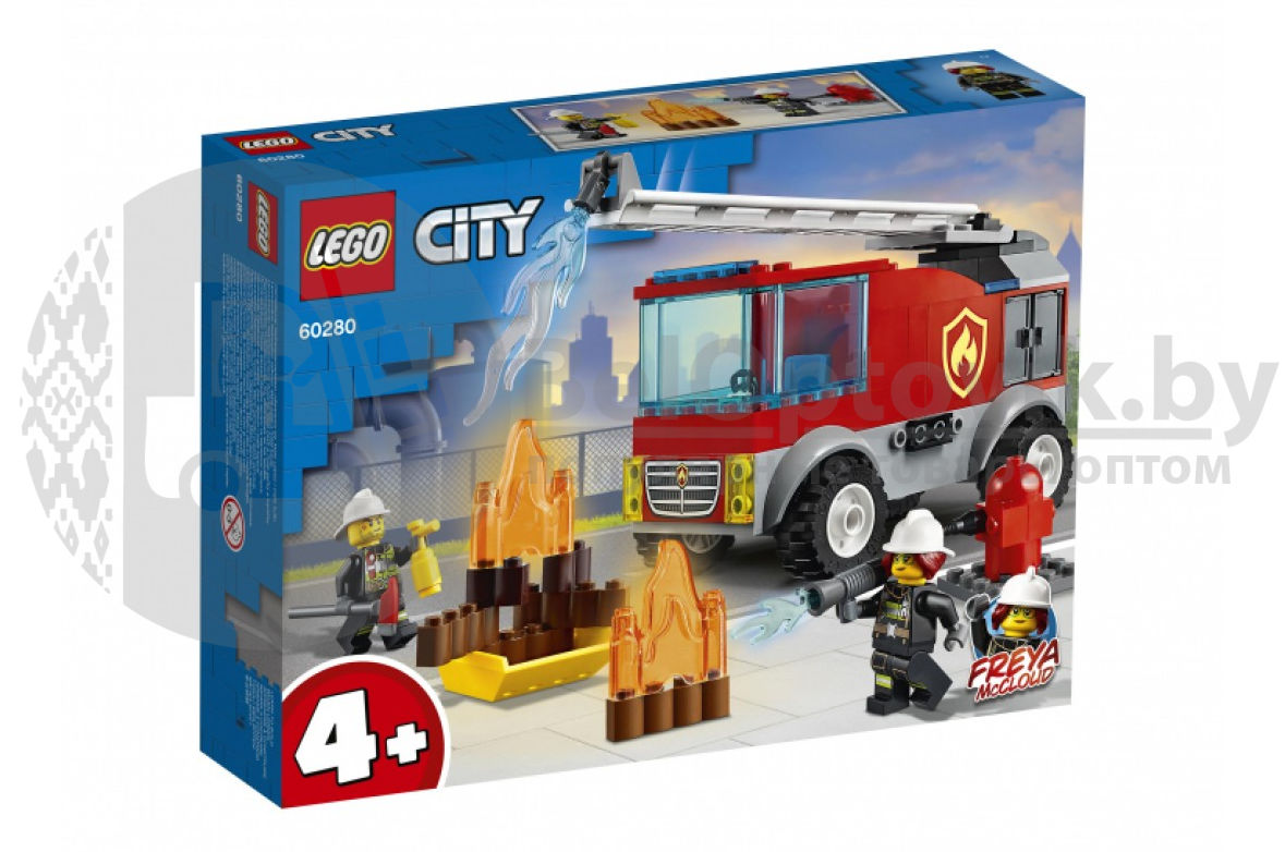 Оригинал Конструктор LEGO City 60280: Пожарная машина с лестницей (Лего) - фото 9 - id-p179624826