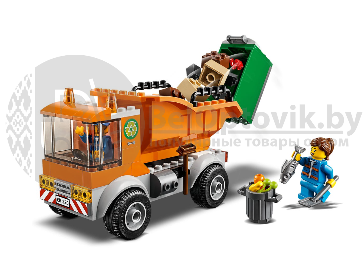 Оригинал Конструктор LEGO City 60220: Мусоровоз (Лего) - фото 3 - id-p179624827