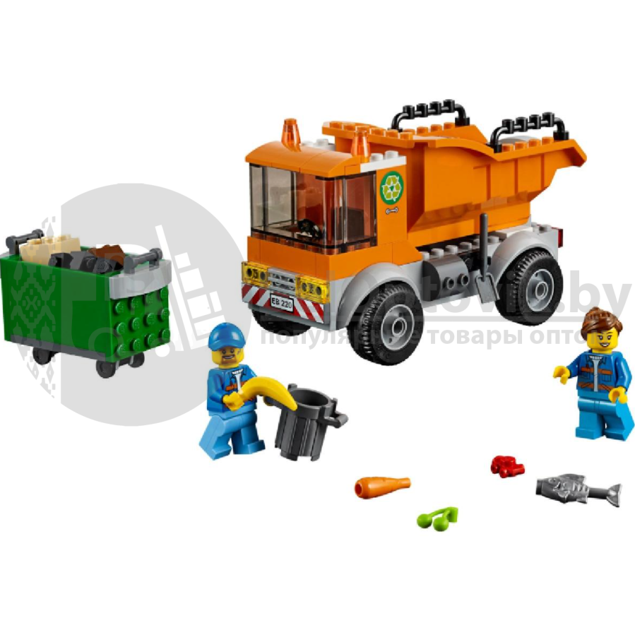 Оригинал Конструктор LEGO City 60220: Мусоровоз (Лего) - фото 6 - id-p179624827