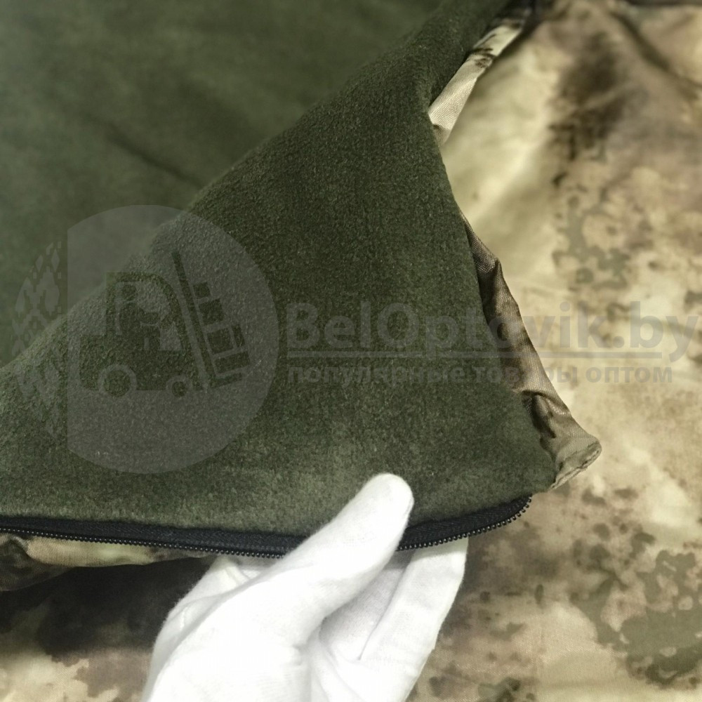 Спальный мешок с подголовником Stalker Military Style одеяло (22595, изософт, до -20С), РФ - фото 3 - id-p179624829