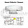 Ультратонкий  USB робот пылесос-полотер SWEEP Cleaner (сухая уборка, высота 5 см)  Белый, фото 2