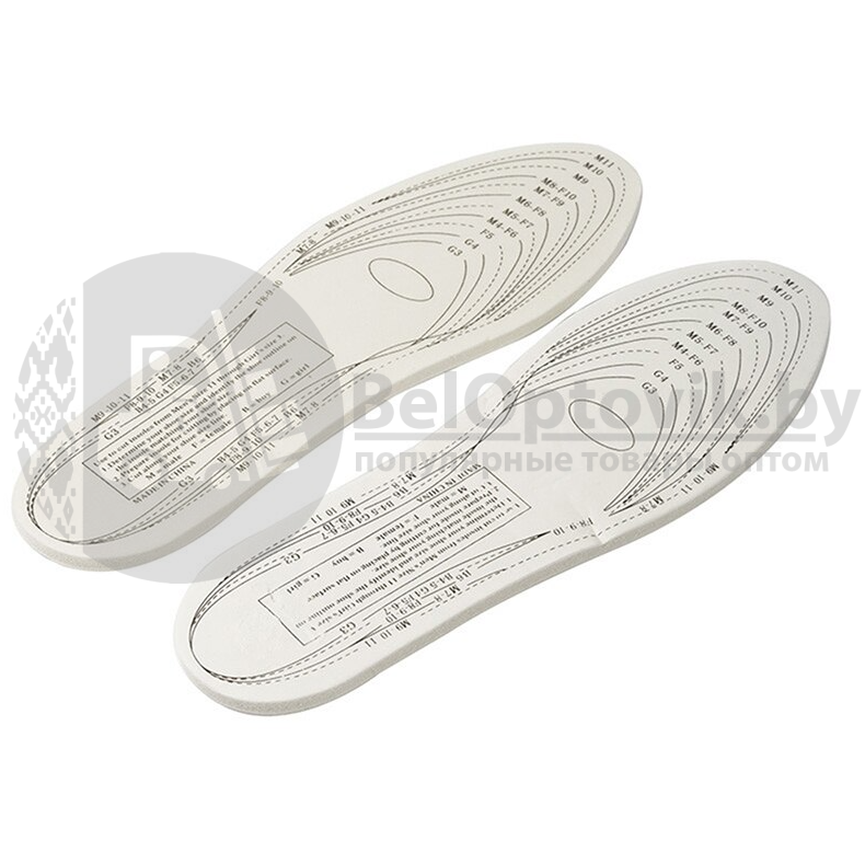 Cтельки для обуви с эффектом памяти Memory Foam Insoles (Универсальный размер 32-45) - фото 3 - id-p179624912