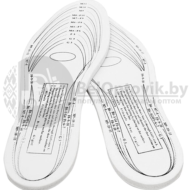 Cтельки для обуви с эффектом памяти Memory Foam Insoles (Универсальный размер 32-45) - фото 4 - id-p179624912