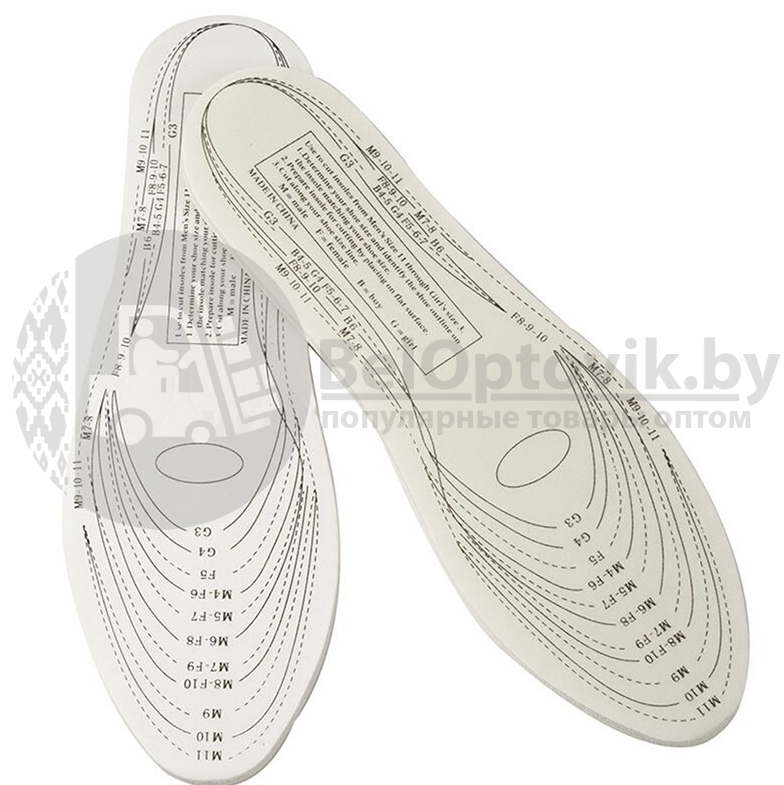 Cтельки для обуви с эффектом памяти Memory Foam Insoles (Универсальный размер 32-45) - фото 5 - id-p179624912