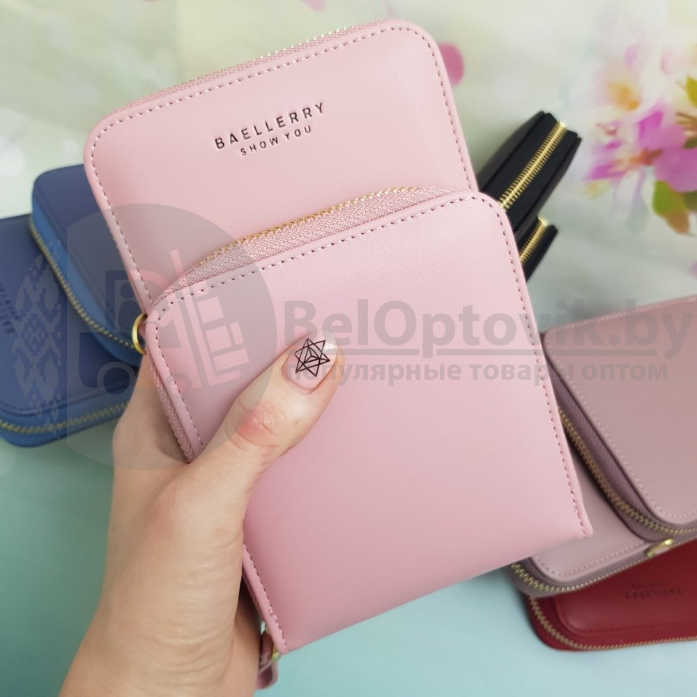 Женская сумочка-портмоне Baellerry Show You N0102 Розовый - фото 7 - id-p179627772