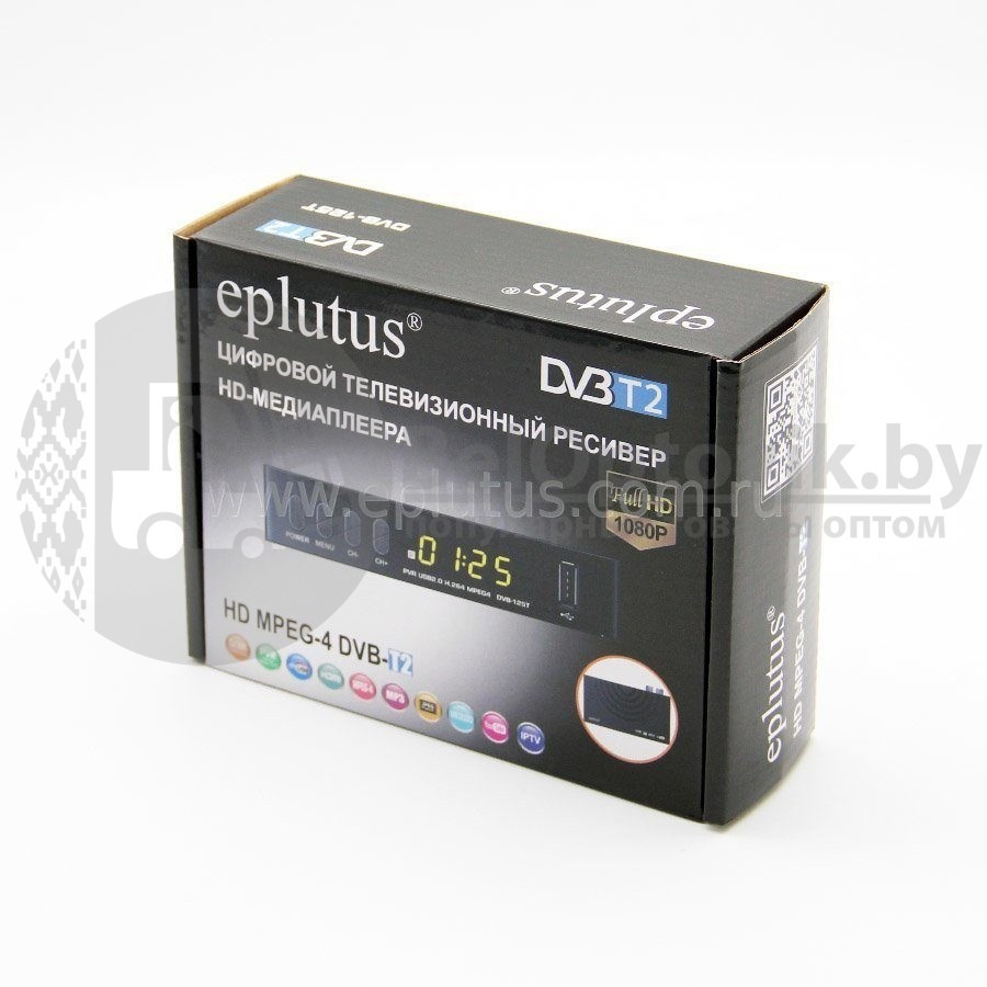 (Оригинал) Цифровой HD TV-тюнер DVB-T2 Eplutus DVB-125T - фото 2 - id-p179624998