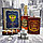 Подарочный набор Jack Daniels: фляжка 255 мл, 4 стопки и металлическая воронка M-39 Черный в золоте, фото 6