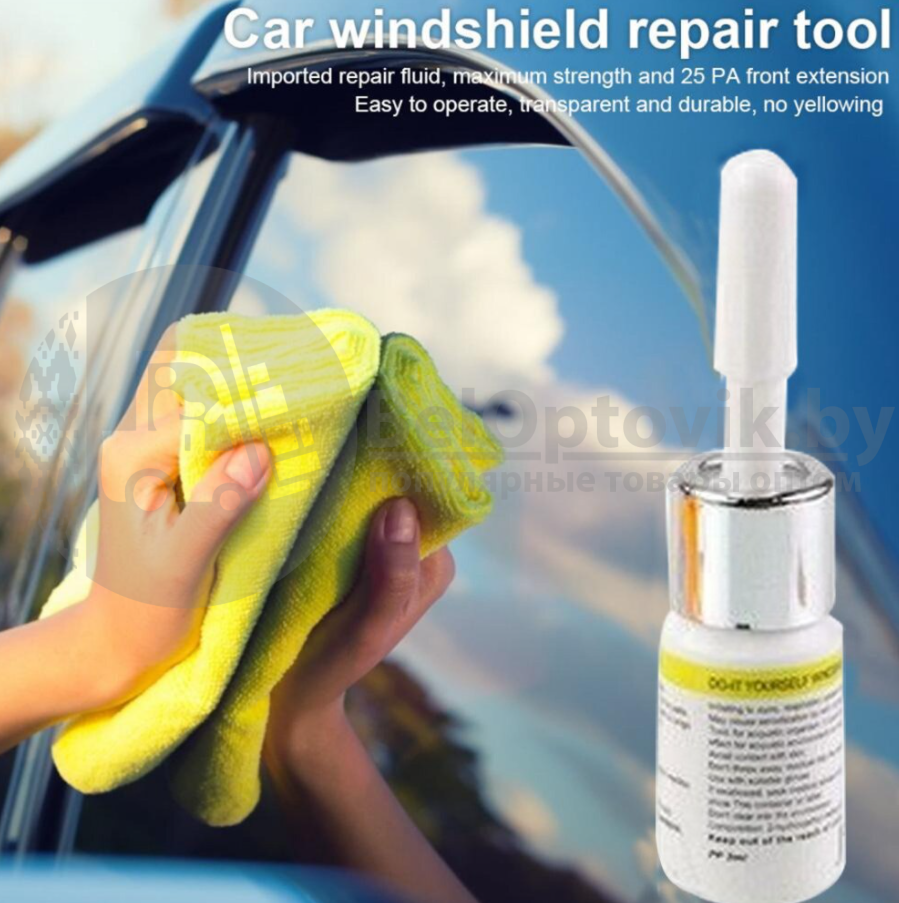 Набор для ремонта автостекол Windshield Repair Resin (удаление трещин), 3 мл - фото 2 - id-p179625047