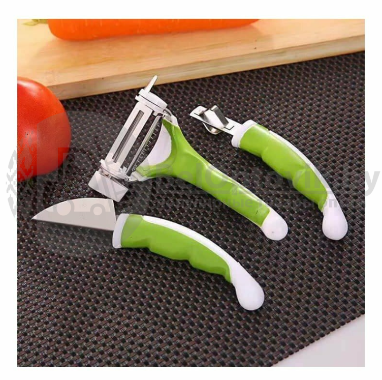 Фрукто-овощечистка 3в1 для шинковки, для овощей и фруктов TV Triples Slicer (набор ножей) - фото 9 - id-p179625048