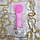 Вибрирующая силиконовая щетка для очистки лица Happy Alliance Hand Held, заряд USB Фуксия (ярко-розовая), фото 6