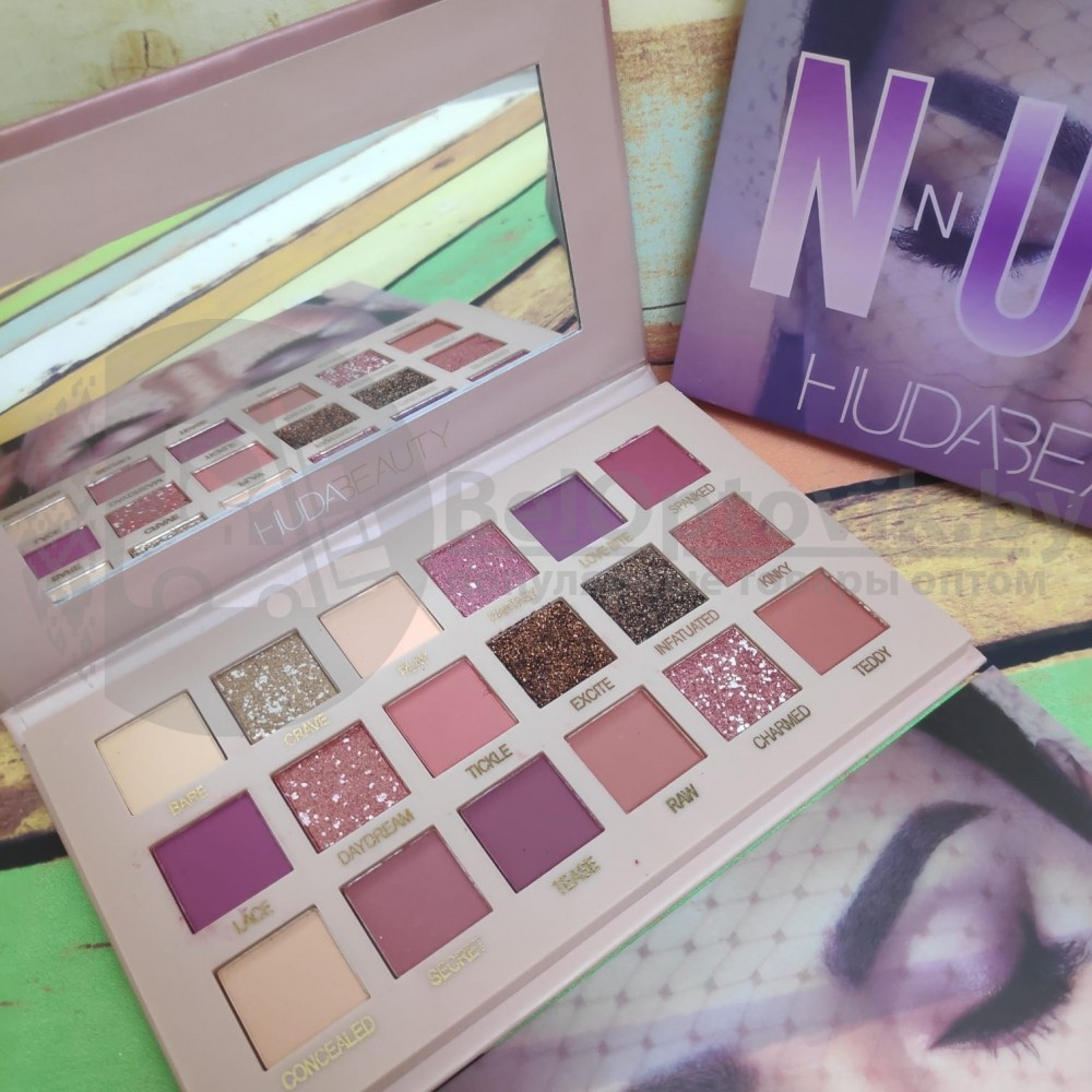 Палетка теней Huda Beauty New NUDE Bright NIGHT / Яркая ночь - фото 5 - id-p179628084