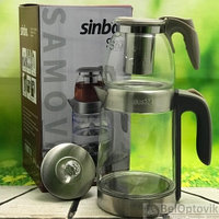 Чайный набор Sinbo Турецкий самовар (заварочный чайник 0,9l  электрочайник 2.0 l)  stm5815 серая ручка