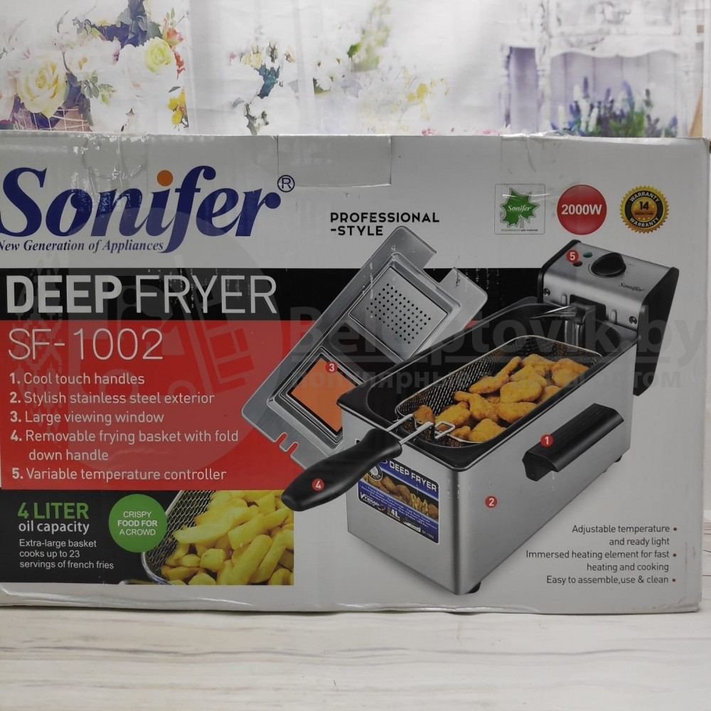 Фритюрница Sоnifer Deep Fryer модель SF 1002 (емкость 4л) - фото 7 - id-p179625382