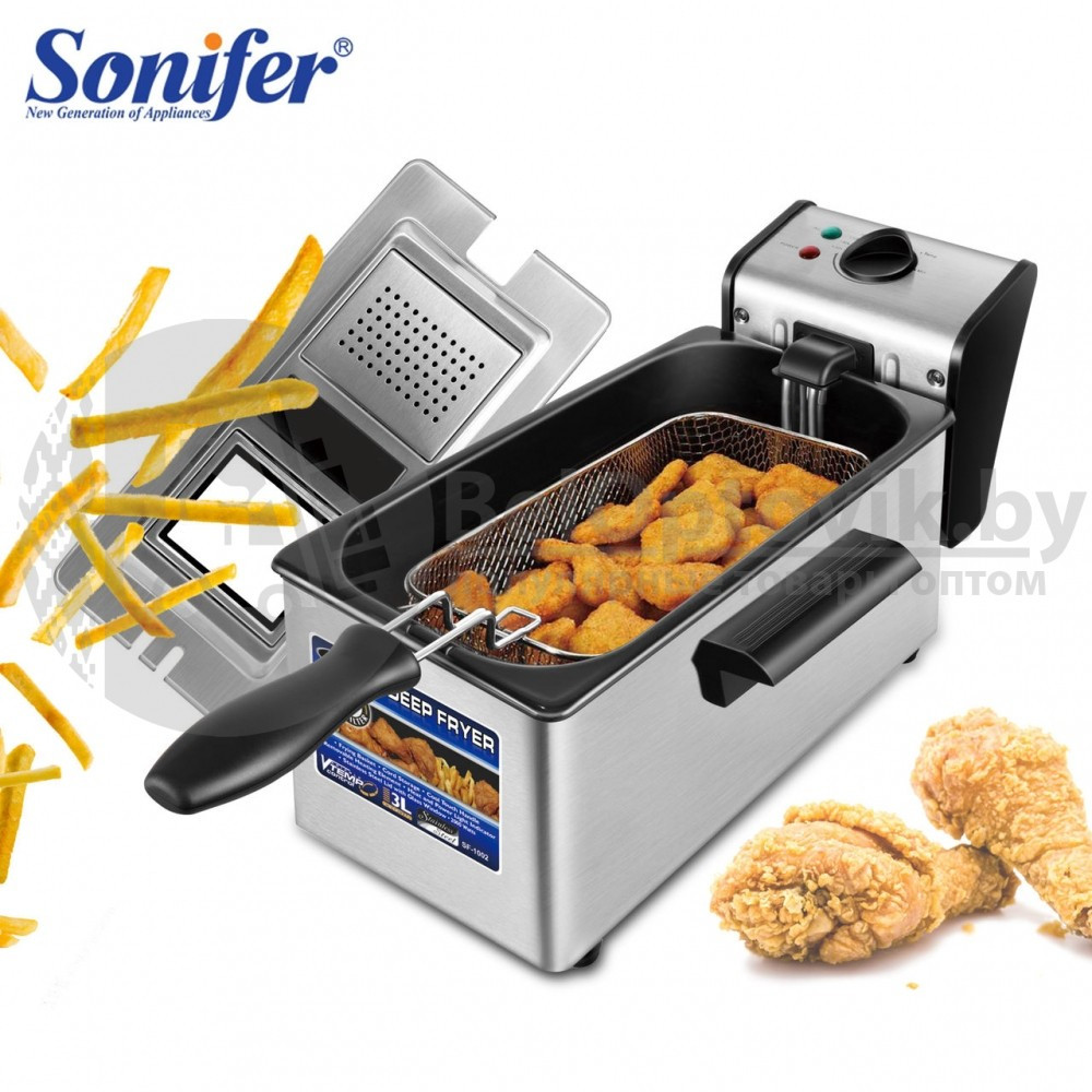 Фритюрница Sоnifer Deep Fryer модель SF 1002 (емкость 4л) - фото 10 - id-p179625382