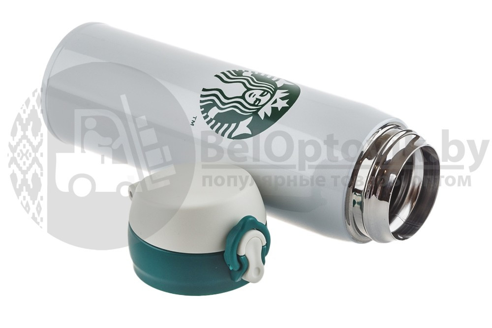 УЦЕНКА Термокружка Starbucks 450мл (Качество А) Металл с зеленым логотипом - фото 9 - id-p179625397