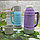 Термос пластмассовый со стеклянной колбой High Class, 1000мл2 кружки Фиолетовый, фото 2