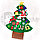Елочка из фетра с новогодними игрушками липучками Merry Christmas, подвесная, 93 х 65 см Декор В, фото 8