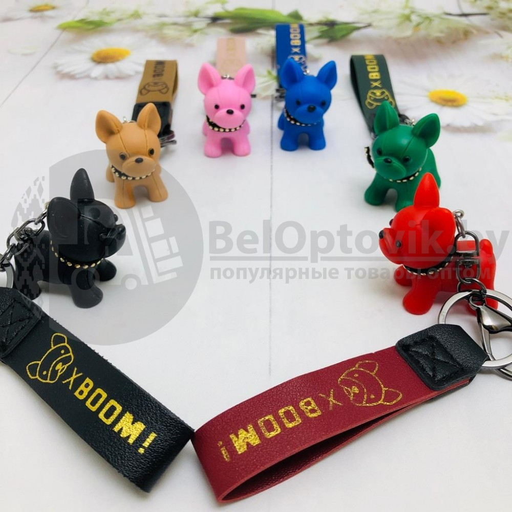 Брелок - подвеска Dog BOOM (с кольцом, карабином и ремешком) Красный - фото 5 - id-p179625638