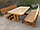 Набор садовый и банный из массива сосны "Могучий" 2,5 метра 3 предмета, фото 6
