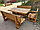 Набор садовый и банный из массива сосны "Могучий" 2,2 метра 4 предмета, фото 8