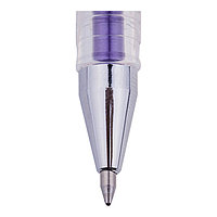 Ручка гелевая Crown "Hi-Jell Metallic" (0,7мм, металлик) (фиолетовая)