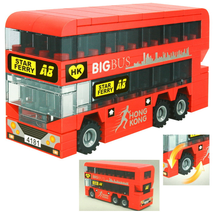 Конструктор "BIG BUS". Двухэтажный красный автобус - фото 1 - id-p179722514
