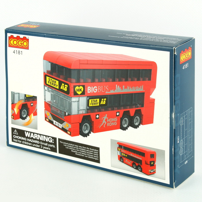 Конструктор "BIG BUS". Двухэтажный красный автобус - фото 5 - id-p179722514