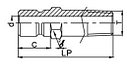 Быстроразъемное соединение БРС корпус правый L-75(папа) Q3 NTFS 1/2 нар.р. пневматическое, фото 2