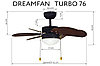 Потолочный вентилятор люстра Dreamfan Turbo 76 (50 Вт), фото 4