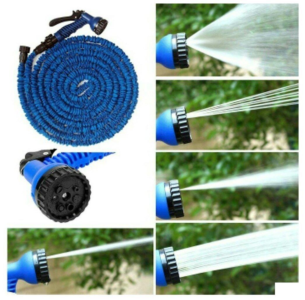 Шланг саморасширяемый садовый для воды Magic Garden Hose (2.8m - 13.5m) с пулевизатором - фото 8 - id-p179730671