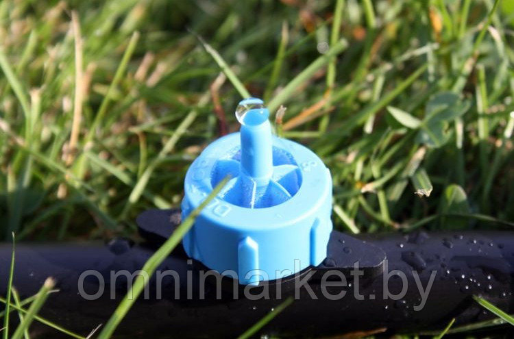 Капельница-эмиттер ChinaDrip TOD0102 для капельной трубки 2 л/час (синяя) - фото 3 - id-p122804624