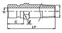 Быстроразъемное соединение БРС корпус правый L-75(папа) Q2 NTFS 3/8 нар.р. пневматическое, фото 2