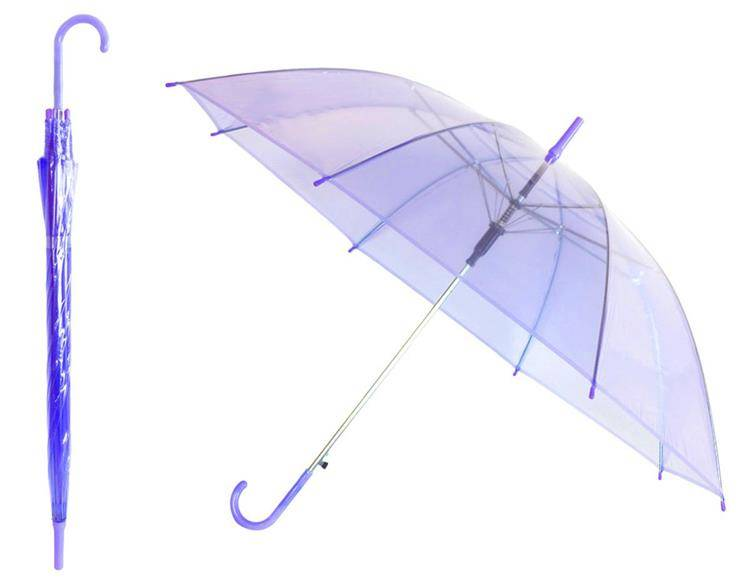 Зонт прозрачный фиолетовый SiPL - фото 2 - id-p179732226