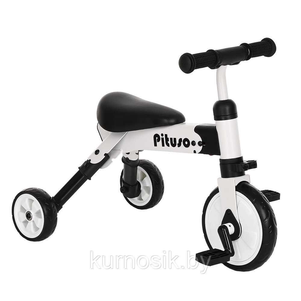 Велосипед беговел детский 2 в 1 складной Pituso Букашка PITUSO белый - фото 2 - id-p179742719