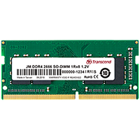 TRANSCEND JM 16GB DDR4 2666MHz SODIMM 1Rx8