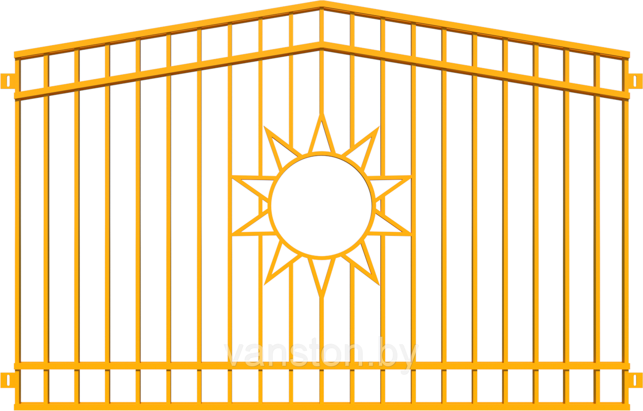 Забор металлический "Солнышко", тип 20