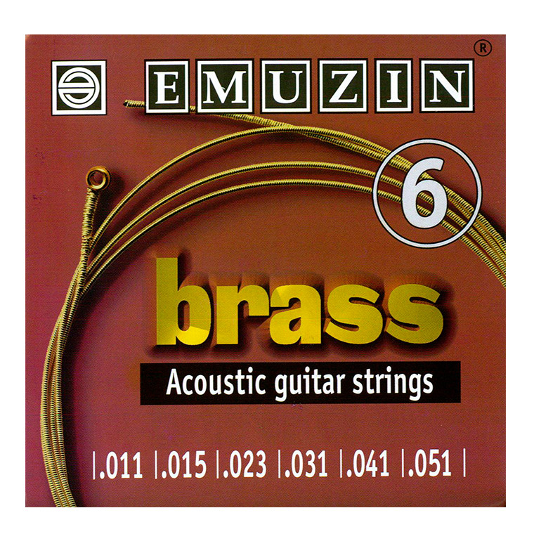 Струны для гитары акустической (комплект) Эмузин 6A105 - фото 1 - id-p179743564