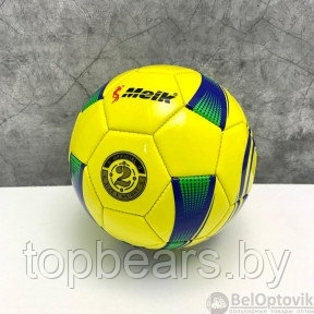 Мяч игровой Meik для волейбола, гандбола, 15 см (детского футбола) Желтый с черным