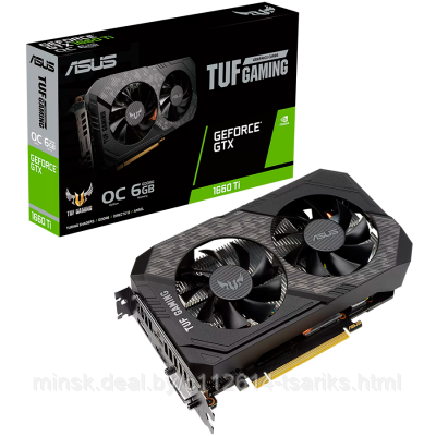 ASUS Video Card NVidia TUF-GTX1660TI-O6G-EVO-GAMING, GeForce GTX 1660 Ti EVO OC Edition 6GB GDDR6, S - фото 2 - id-p177881137