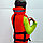 Жилет спасательный с подголовником (с наполнителем, ткань Oxford, оранж./хаки). Имеет доступ На вес до 110 кг, фото 9
