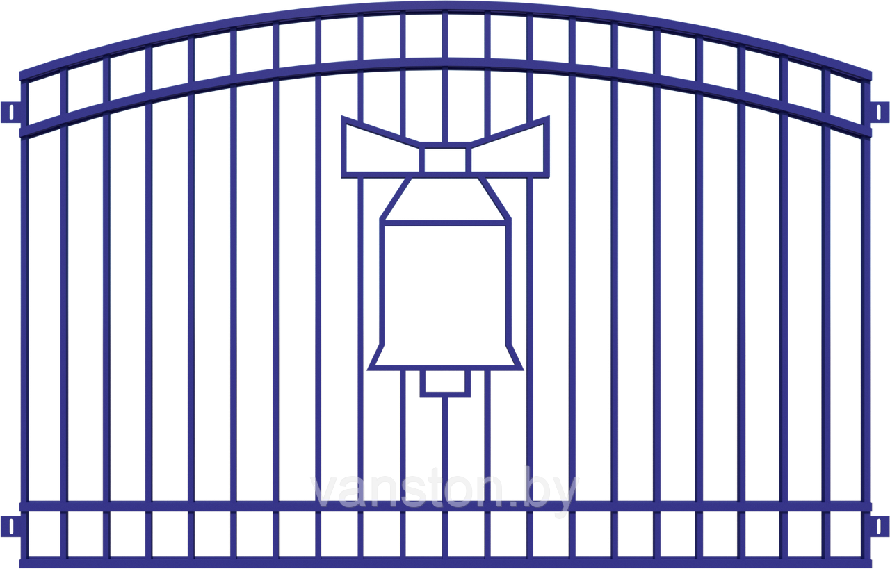 Забор металлический "Колокольчик", тип 17