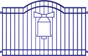 Забор металлический "Колокольчик", тип 23