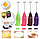 Капучинатор ручной Hongxin мини-миксер/вспениватель молока, венчик для капучино и латте Фиолетовый, фото 6