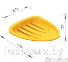 Детские салазки ледянки Нордпласт (38  43  6 см) Желтые